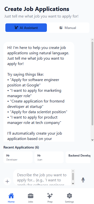 Interview prep dashboard